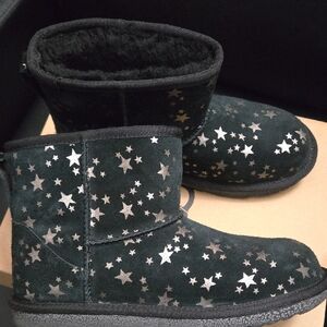 UGG Black Starry Kids Boots